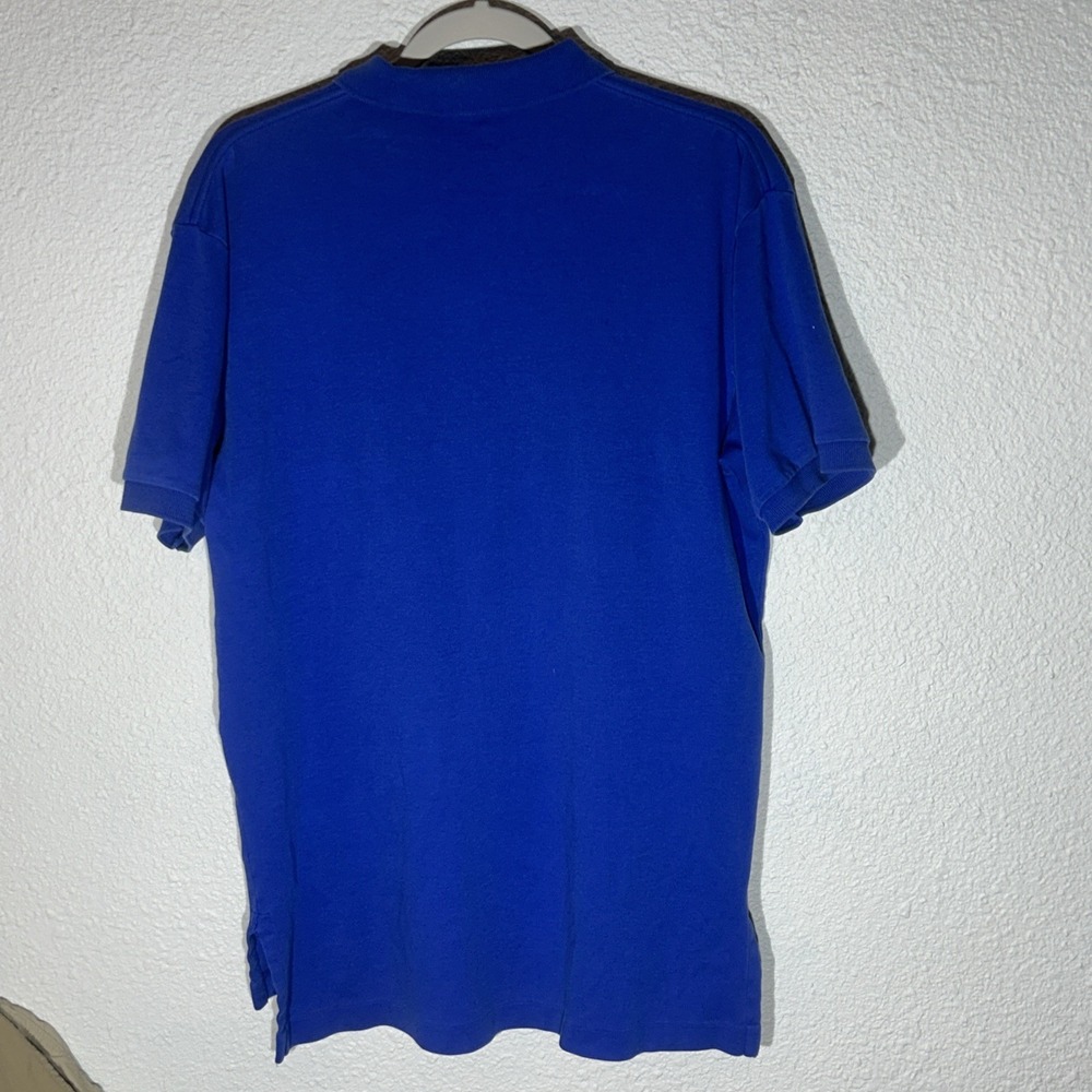 Polo By Ralph Lauren Polo Shirt Blue With Red Pony Medium 100% Cotton - Picture 7 of 7